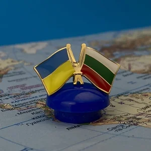 Значок Прапори Україна / Болгарія