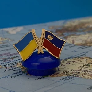 Значок Прапори Україна / Ліхтенштейн