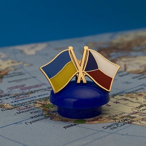Значок прапори Україна / Чехія