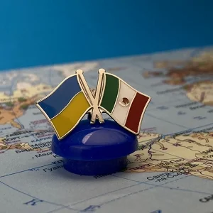 Значок прапори Україна / Мексика