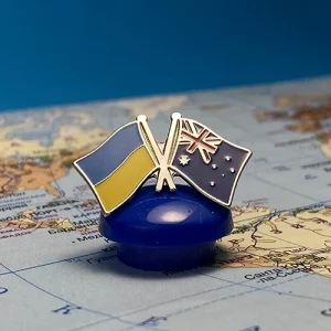 Значок Прапори Україна / Австралія