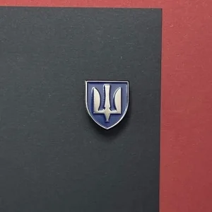 Значок ПС ВСУ Грозовое небо черный никель