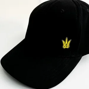 Значок на кнопке на бейсболку Тризуб Dobroznak