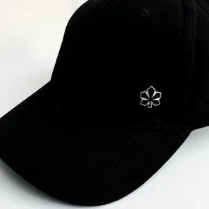 Значок на кнопці на бейсболку Каштан чорний