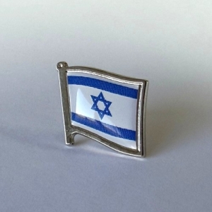 Значок прапор Ізраїль під срібло