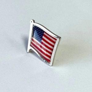 Значок прапор США під срібло