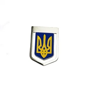 Закладка для щоденника Тризуб на синьому фоні