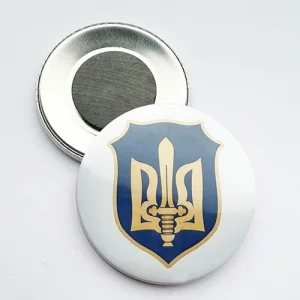 Магніт закатний Емблема ОУН-М Щит 56 мм