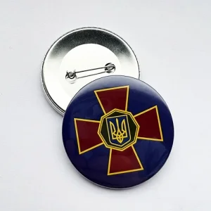 Значок закатный Национальной гвардии Украины 56 мм