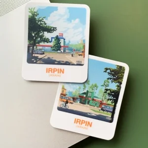 Стікер-палароїд "Ірпінь. Ялинки"