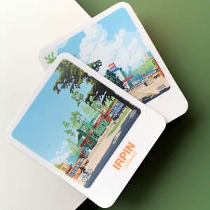 Стікер-палароїд "Ірпінь. Каштан"