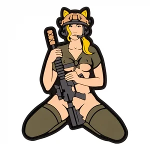 Патч/Шеврон Дівчина-кішка (білявка)