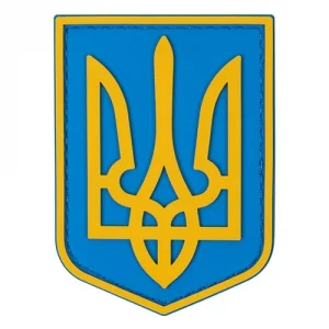 Патч/Шеврон Герб желто-голубой