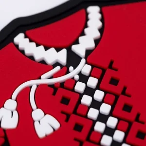 ПВХ Патч (шеврон) "Вишиванка" червона