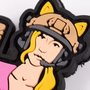 Патч/Шеврон Дівчина-кішка (рожева)