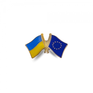Значок Прапори Україна / ЄС