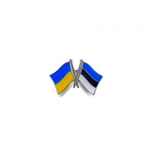 Значок прапори України / Естонії