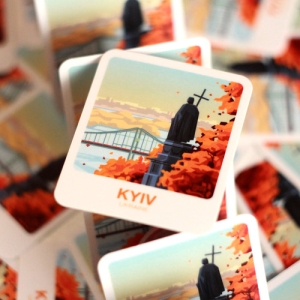 Стікер-палароїд "Київ. Володимир"