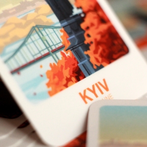 Стікер-палароїд "Київ. Володимир"