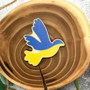 Значок Голуб жовто-блакитний