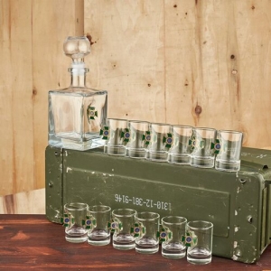 Набір БК великий (графин+чарки ДПСУ)