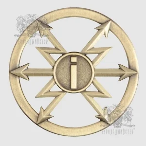 Беретный знак радиотехнических войск и войск связи (старого образца)