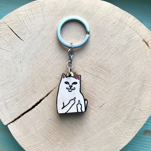 Брелок Котик з факом