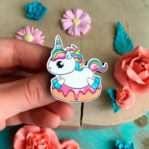 Значок Єдиноріг на пончику