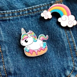 Значок Єдиноріг на пончику