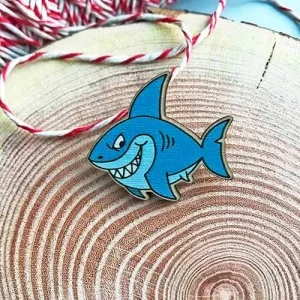 Значок Синя акула - Shark