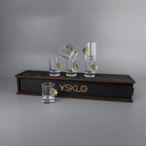 Набір чарок на підставці (Поліція) + пакування