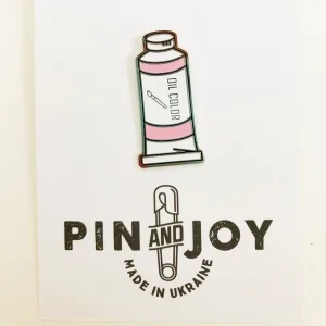 ЗНАЧОК ТЮБИК ФАРБИ РОЖЕВИЙ