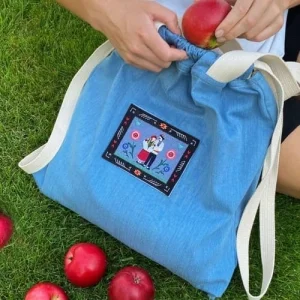 Шопер L, джинс