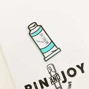 Значок Тюбик фарби блакитний