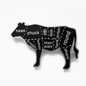 ЗНАЧОК КОРОВА СТЕЙК ЧОРНА