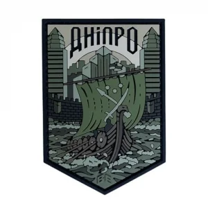 ПВХ Патч (шеврон) "Дніпро" олива