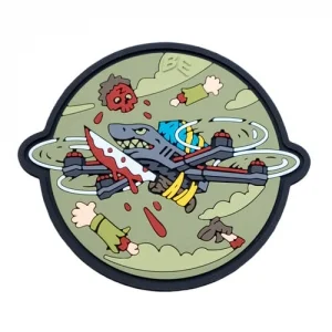 ПВХ Патч (шеврон) "FPV" оливковый