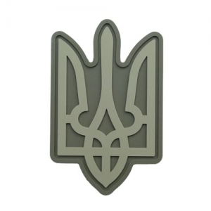 ПВХ Патч (шеврон) "Герб" фігурний олива
