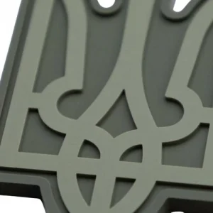 ПВХ Патч (шеврон) "Герб" фігурний олива