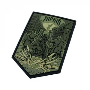 ПВХ Патч (шеврон) "Харків" олива