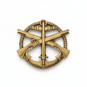 Беретний знак Морська Піхота (незатверджений варіант)