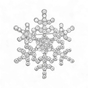 Брош Сніжинка новорічна #5