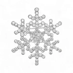 Брошь Снежинка новогодняя #5