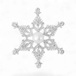 Брош Сніжинка новорічна #20
