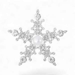 Брош Сніжинка новорічна #23