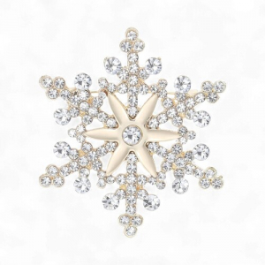 Брош Сніжинка новорічна #24