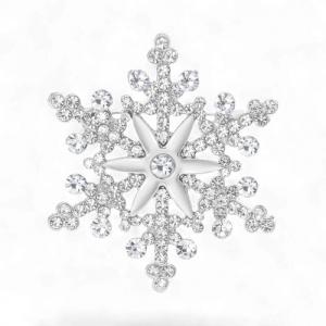 Брош Сніжинка новорічна #25