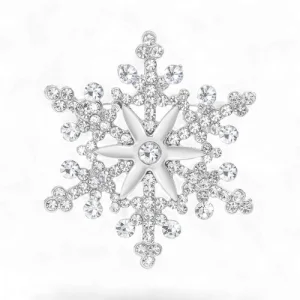 Брош Сніжинка новорічна #25
