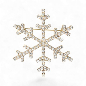 Брош Сніжинка новорічна #11