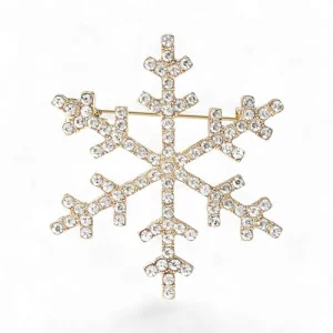 Брош Сніжинка новорічна #11
